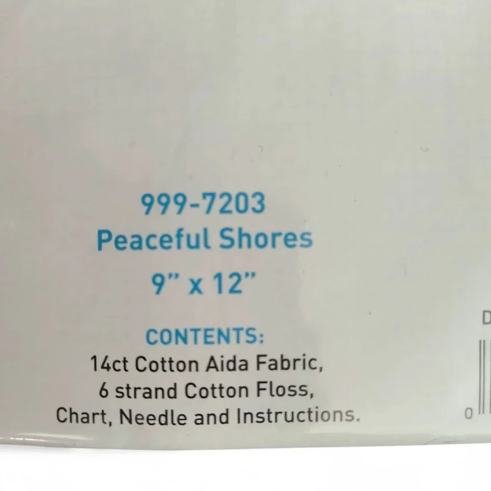 Janlynn Peaceful Shores Cross Stitch Kit 999-7203 Lighthouse Isaiah 43:2 9x12